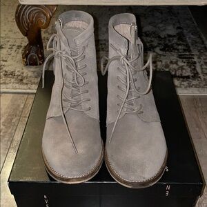 Steven By Steve Madden Gray Ankle Boots